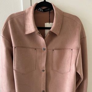 Zara light pink jacket size S (new with tag)